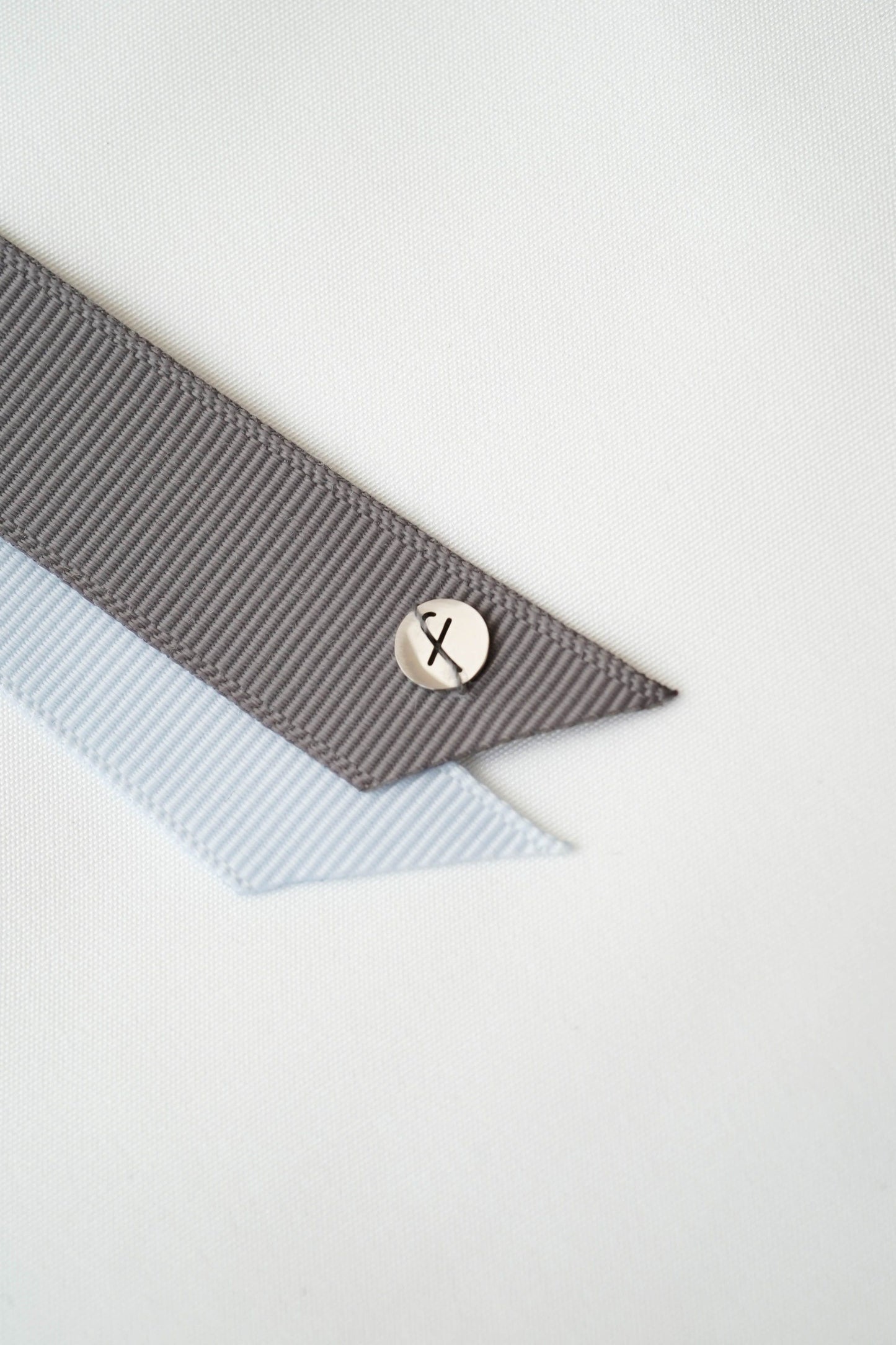 グレーバレッタ / Gray Ribbon Barrette
