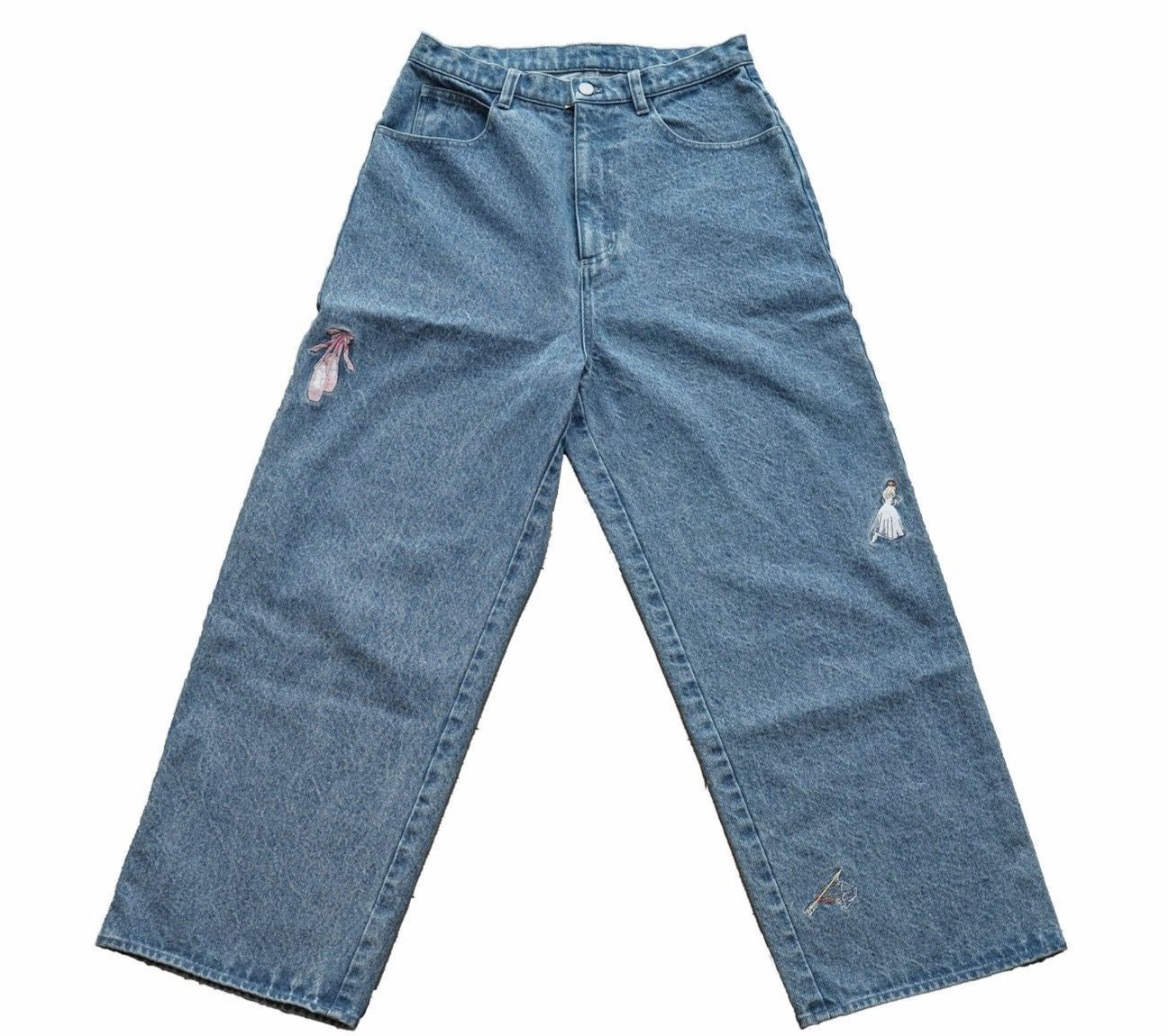 ジーンズ / Embroidered Jeans