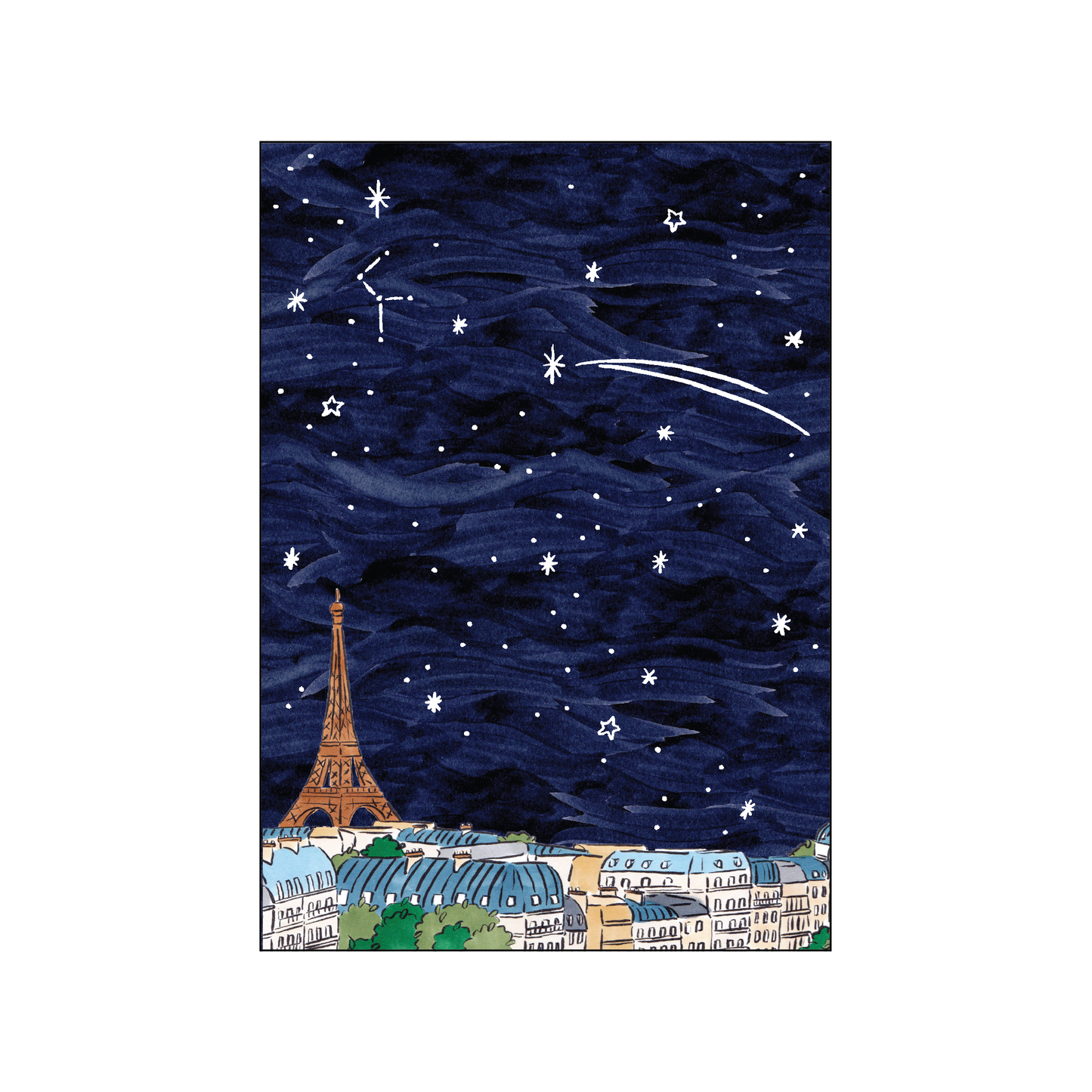 ダンスカード - Paris de Nuit / Dance Card - Paris Night