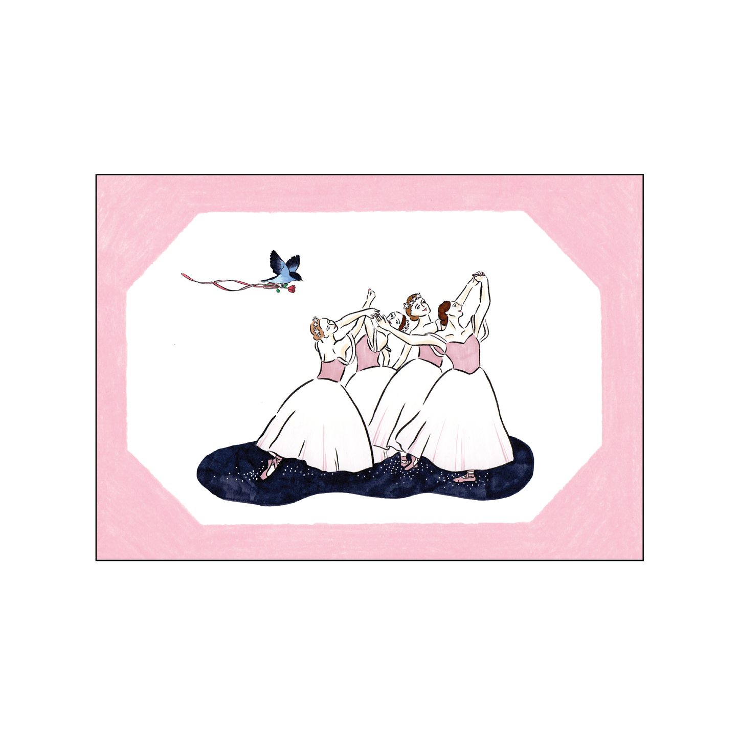 ダンスカード - Pas de Quatre / Dance Card - Pas de Quatre