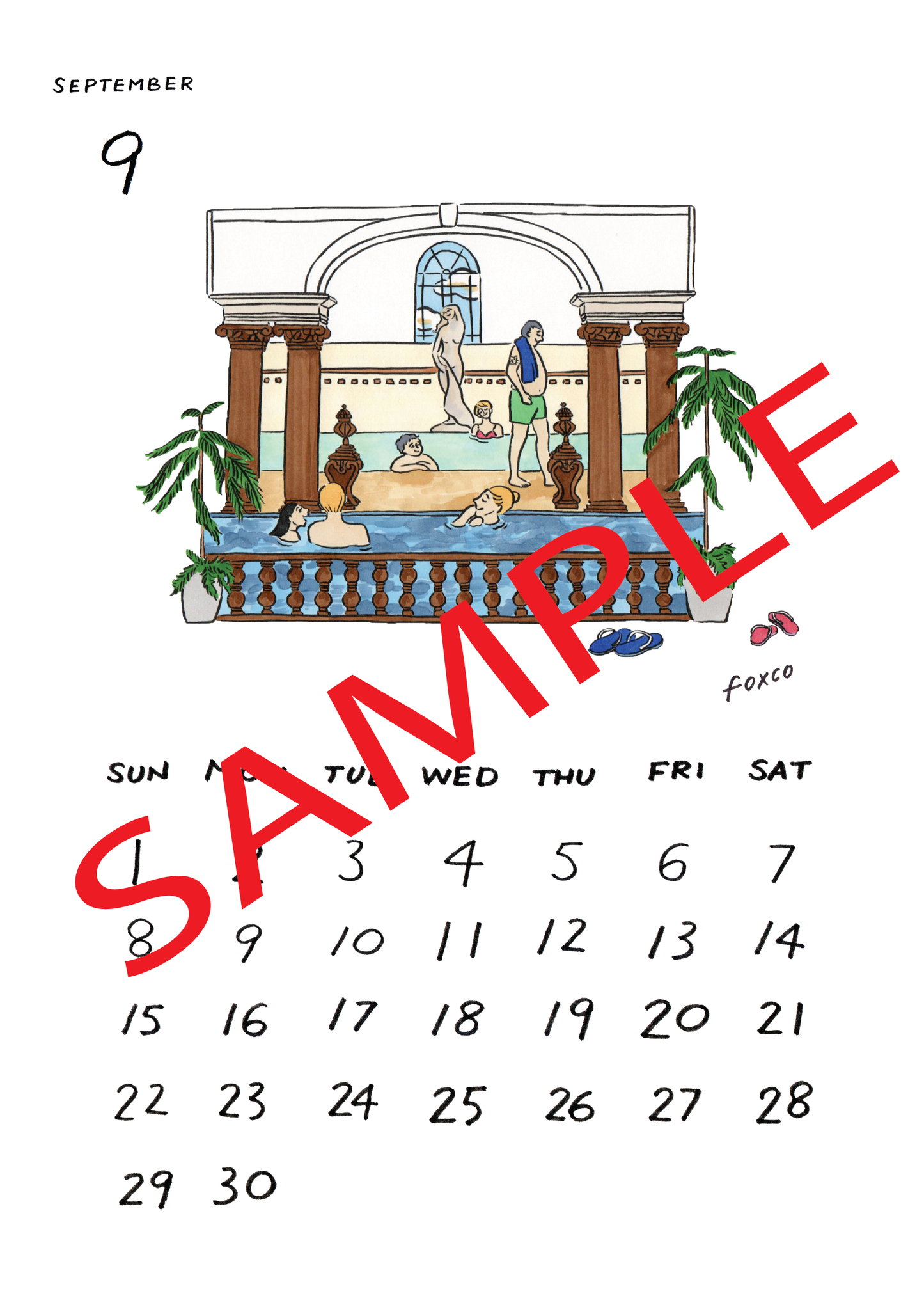 2024 カレンダー Calendar