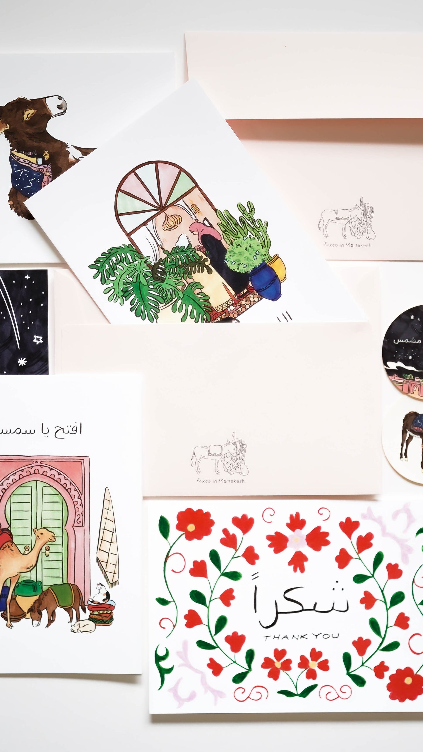 マラケシュカード・ステッカーセット / Marrakech Cards and Stickers