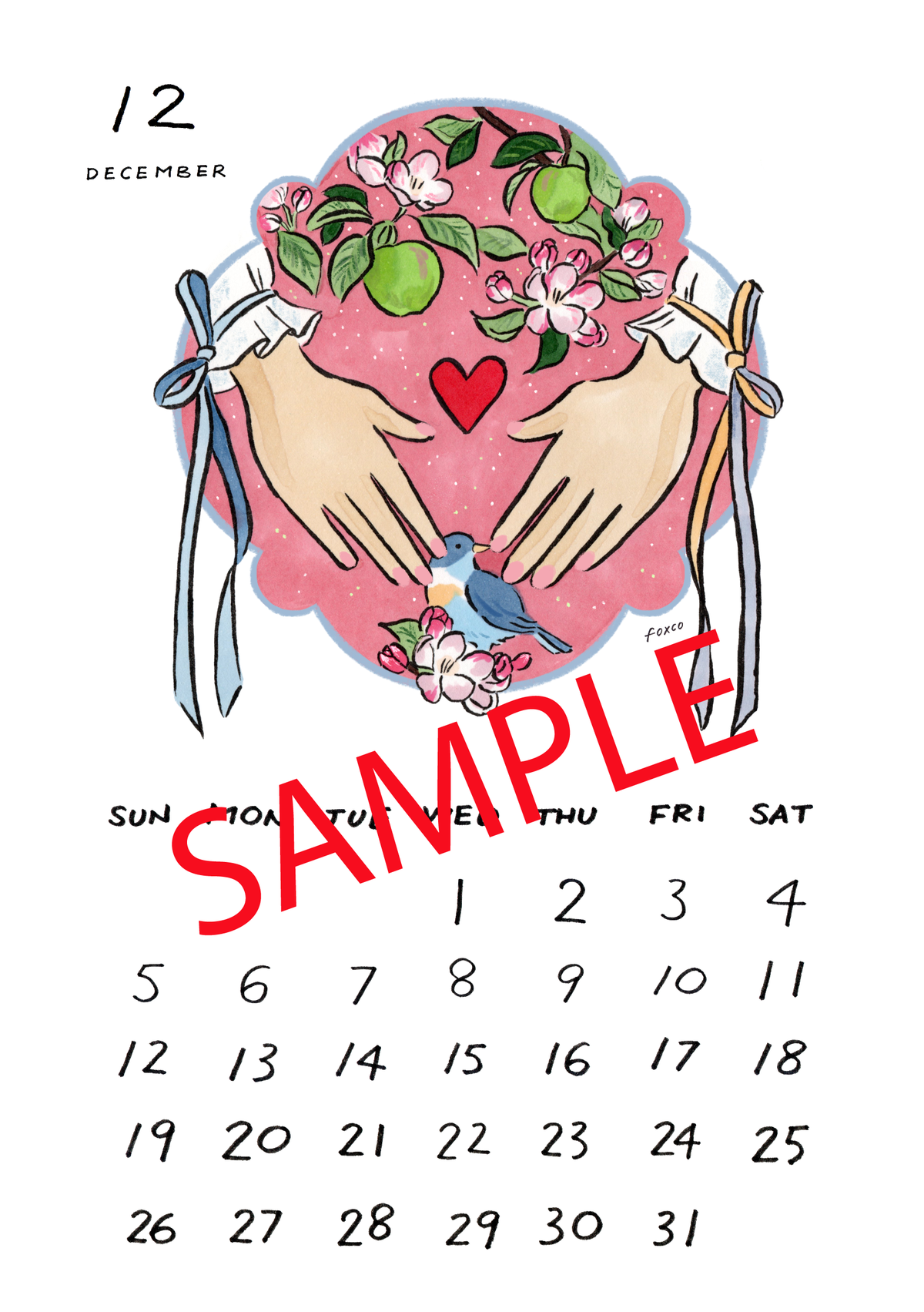 【1月31日まで販売】2027 カレンダー｜2027 Calendar